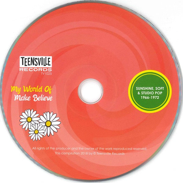 Image of Label Cover of CD - VG+/VG+ - VARIOUS, My World Of Make Believe (Sunshine, Soft & Studio Pop 1966-1972) (Teensville Records; TV 1025, Australia 2018, Jewel Case), ,  - 3636014E