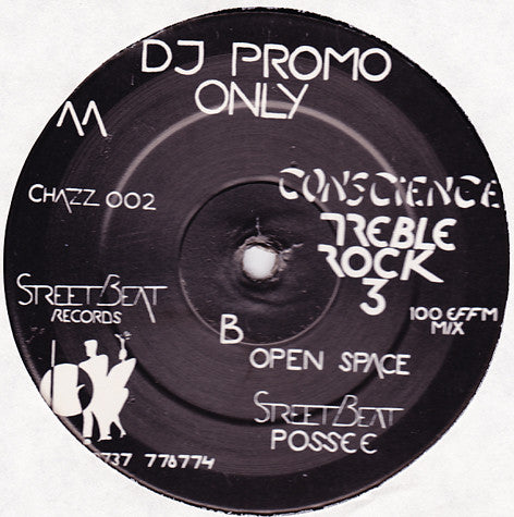 Image of Front Cover of 12" - /VG+ - TREBLE ROCK 3, Conscience / Open Space (Street Beat Records; CHAZZ 002, UK 1990), ,  - 3646205S
