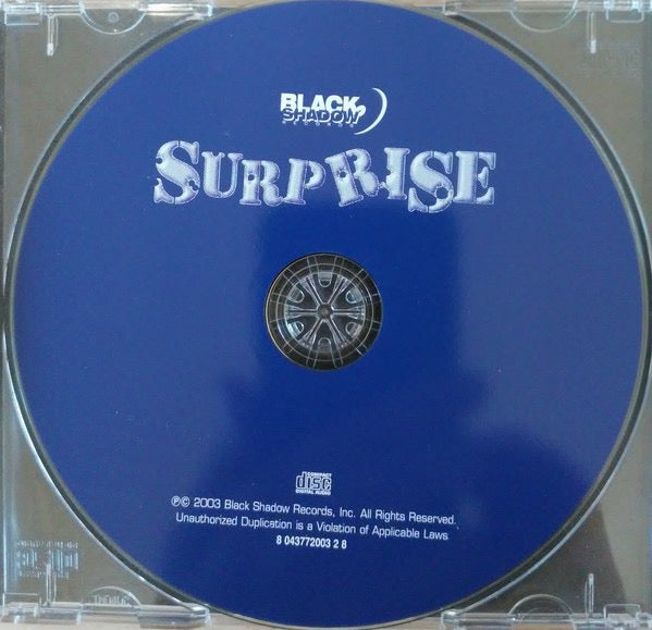 Image of Label Cover of CD - VG+/VG+ - VARIOUS, Surprise (Black Shadow Records; BSCD 2003, US 2002, Jewel Case), ,  - 3636016E