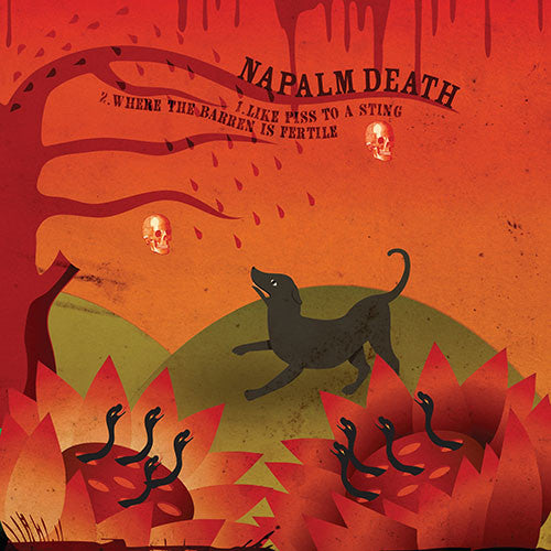 Image of Front Cover of 7" - VG+/VG+ - NAPALM DEATH / MELT-BANANA, Napalm Death / Melt-Banana (Ipecac Recordings; IPC179, US 2016, Picture Sleeve, Insert), Still in shrinkwrap.,  - 3616172C