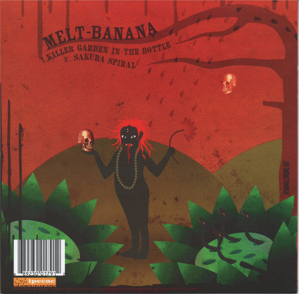 Image of Back Cover of 7" - VG+/VG+ - NAPALM DEATH / MELT-BANANA, Napalm Death / Melt-Banana (Ipecac Recordings; IPC179, US 2016, Picture Sleeve, Insert), Still in shrinkwrap.,  - 3616172C