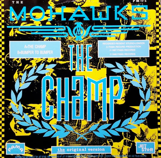 Image of Front Cover of 12" - VG+/VG - THE MOHAWKS, The Champ / Landscape (Pama Records; PM(T)1, UK 1986, Picture Sleeve), ,  - 3316288C