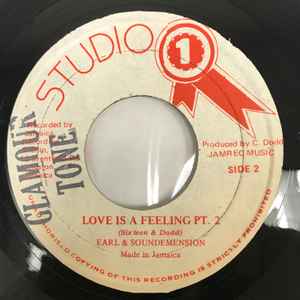 Image of Back Cover of 7" - /VG+ - EARL SIXTEEN, Love Is A Feeling (Studio One; SO-01783, Jamaica 1982), Name stamp on label,  - 3626204E