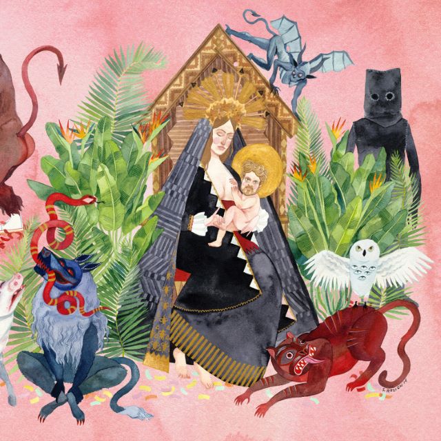 Image of Front Cover of LP - NEW/NEW - FATHER JOHN MISTY, I Love You, Honeybear (Sub Pop; SP1630BL, UK 2025 Reissue, Black Vinyl), , "Father John Misty’s landmark 2015 sophomore album, I Love You, Honeybear, is back on vinyl, remastered and repackaged as a single LP. (It was originally released as a double LP.) The now-classic album includes fan favorites “Chateau Lobby #4 (in C for Two Virgins),” and the title track, “I Love You, Honeybear.” On release I Love You, Honeybear earned a Pitchfork Best New Musi