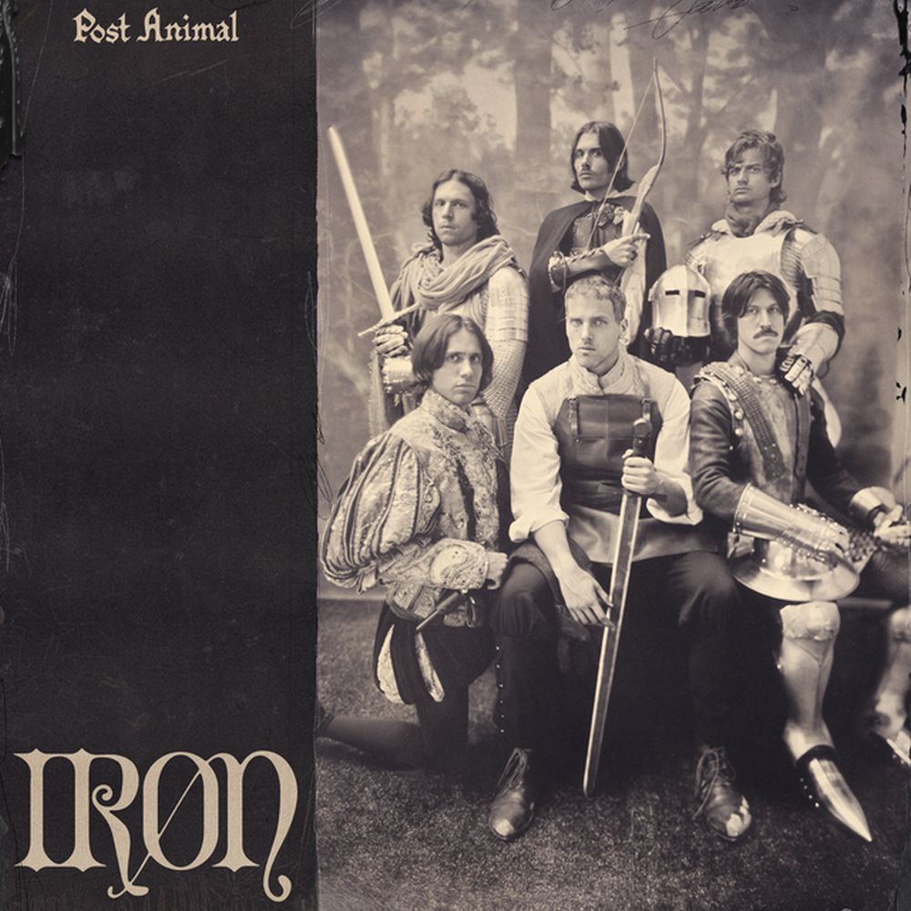 Image of Front Cover of CD - NEW/NEW - POST ANIMAL, Iron (Polyvinyl; PRC5162, UK 2025), , "When Post Animal stepped into the studio for their new album Iron, it was the first time all six original members were in the studio together for nearly a decade. Three band members had recently relocated away from Chicago, not to mention Joe Keery having left the band in 2017 to focus on acting. In the end they started right back up at the beginning, rediscovering that uncompromising closeness of connection they all 