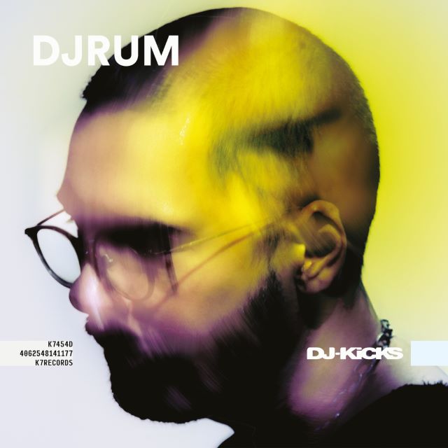 Image of Front Cover of 2xLP - NEW/NEW - VARIOUS ARTISTS, DJ-Kicks: DjRUM (!K7 Records; K7454LP, UK 2026, EcoRecord, Includes Playing Card), , DjRUM curates an expansive entry in the DJ-Kicks series, bringing together ambient, breakcore, classical, punk, acid and experimental electronic music. The mix includes four new DjRUM pieces alongside exclusives from Skee Mask and Clark, combining live vinyl mixing with collage and overdubs. - 9412784C