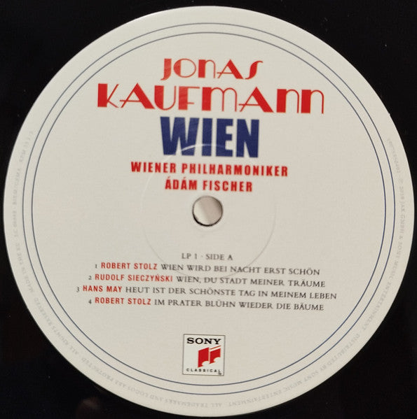 Image of Label Cover of 2xLP - EX/EX - JONAS KAUFMANN, WIENER PHILHARMONIKER, ADAM FISCHER, Wien (Sony Classical; 19075950401, Germany 2019, Gatefold, Insert, 180 Gram Vinyl), Opened Instore, Still In Stickered Shrinkwrap,  - 3646226S