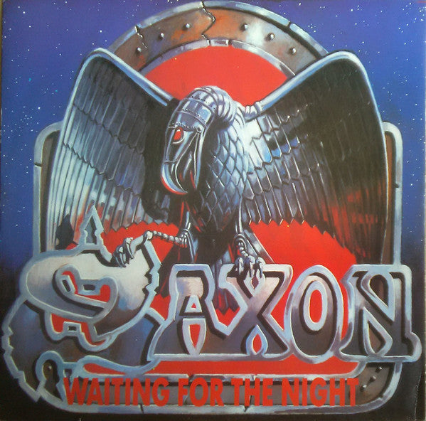 Image of Front Cover of 12" - VG/VG+ - SAXON, Waiting For The Night (EMI; 12 EMI 5575, UK 1986, Picture Sleeve), ,  - 3616178C