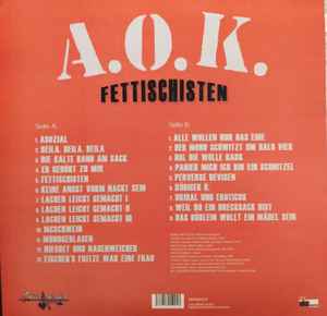 Image of Back Cover of LP - EX/EX - A.O.K., Fettischisten (Steelbreaker Records; SBR 005 LP, Germany 2020 Reissue), Opened Instore, Still In Shrinkwrap,  - 3646229S