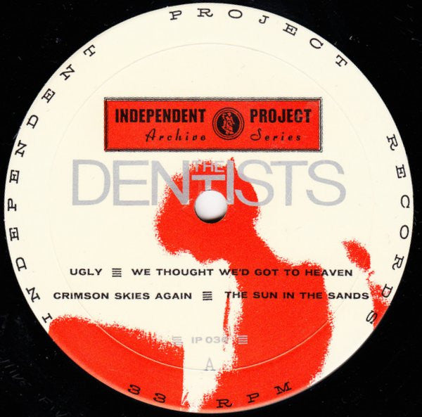 Image of Label Cover of 10" EP - VG+/EX - THE DENTISTS, Naked (Independent Project Records ; IP 036, US 1991, Textured Foldover Sleeve With Metallic Ink, Inner, Limited Edition of 2000), Limited Edition No 1051,  - 3626212E