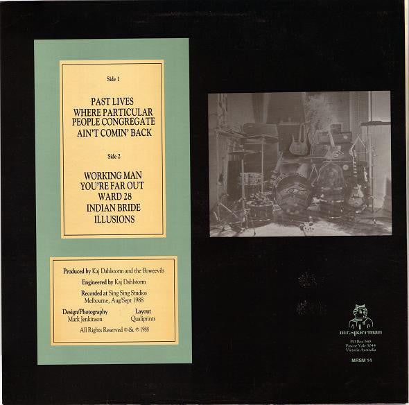 Image of Back Cover of LP - VG+/EX - THE BO-WEEVILS, Where Particular People Congregate (Mr. Spaceman ; MRSM 14, Australia 1989, Laminated Sleeve, Insert), ,  - 3626276E