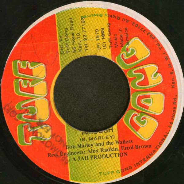 Image of Front Cover of 7" - /VG+ - BOB MARLEY & THE WAILERS, Ambush (Tuff Gong; none, Jamaica 1979), ,  - 3626348E