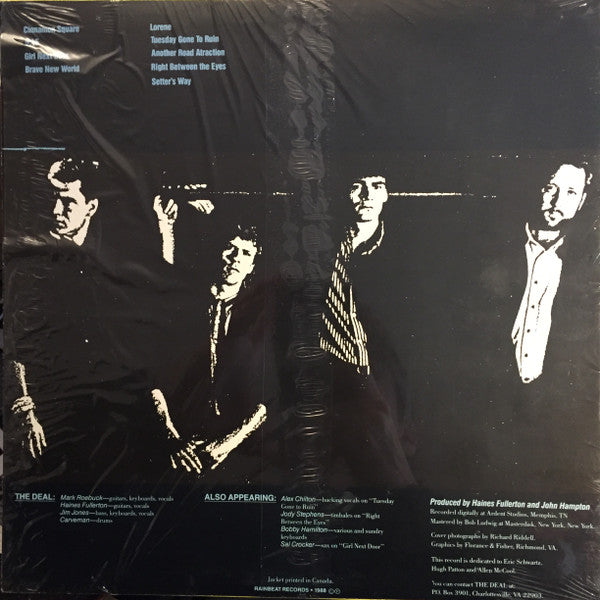 Image of Back Cover of LP - VG+/VG+ - THE DEAL, Brave New World (Rainbeat Records ; DR2323B, US 1988), Inner Split,  - 3626273E