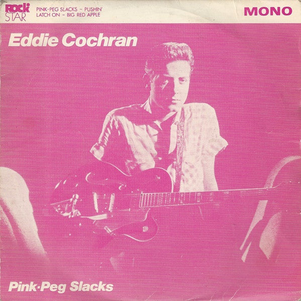Image of Front Cover of 7" EP - VG/VG - EDDIE COCHRAN, Pink-Peg Slacks (RockStar Records; RSR-EP 2009, UK 1985, Picture Sleeve), Strong VG,  - 3616110C