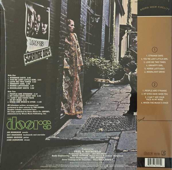 Image of Back Cover of LP - EX/EX - THE DOORS, Strange Days (Rhino Records; RHF1 74014, Worldwide 2025 Reissue, Gatefold, Insert,Company Inner, 180 Gram Vinyl, With Obi), ,  - 3626262E