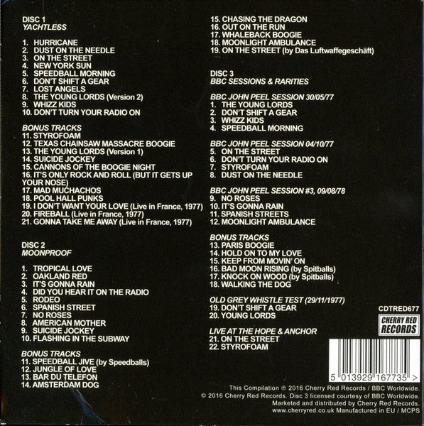Image of Back Cover of 3xCD - VG+/VG+ - TYLA GANG, Pool Hall Punks Complete Recordings 1976 - 1978 (Cherry Red; CDTRED677, UK 2016), ,  - 3656093S