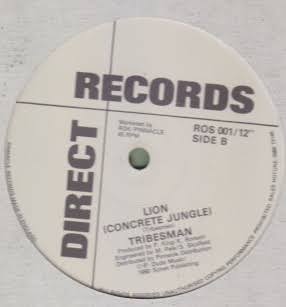 Image of Front Cover of 12" - /G+ - TRIBESMAN, Sunburst (Direct Records; ROS 001/"12", UK 1980, No Picture Sleeve), No sleeve. Lots of light marks either side. Plays with some surface noise.,  - 3646272S