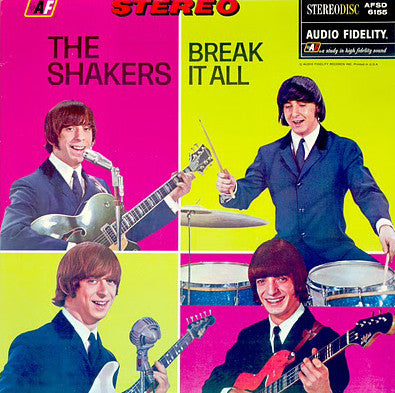 Image of Front Cover of LP - VG+/EX - THE SHAKERS, Break It All (Raven Records ; RVLP-1006, Australia 1983 Reissue, Laminated Front Sleeve), ,  - 3626257E