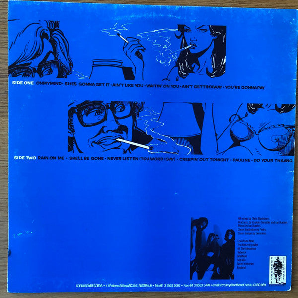 Image of Back Cover of LP - VG+/VG+ - THE MOURNING AFTER, But You Promised You'd Withdraw (Corduroy Records; CORD 059, Australia 2002 Reissue, Stamped White Label), ,  - 3626256E