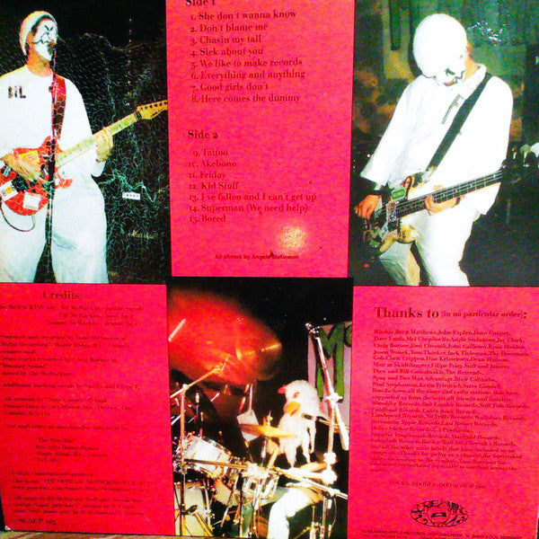 Image of Back Cover of LP - VG+/EX - MCRACKINS!!, Comicbooks And Bubblegum (Screaming Apple ; SCALP 123, Germany 1999), ,  - 3626251E