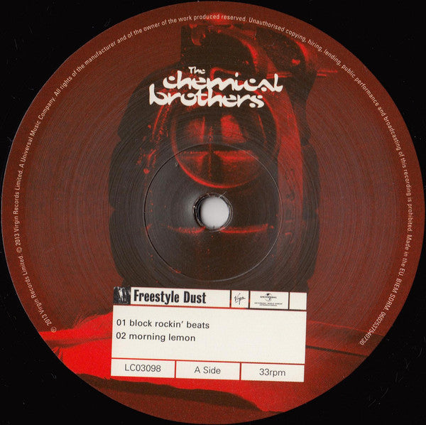 Image of Back Cover of 12" - VG+/M - THE CHEMICAL BROTHERS, Block Rockin' Beats (Virgin; 0602537540730, UK 2013 Reissue, Picture Sleeve), ,  - 3326049E