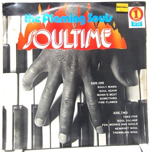 Image of Front Cover of LP - VG/VG+ - THE FLAMING SOULS, Soultime (Number One Records; N 9022, South Africa 1972 Reissue, Laminated Sleeve), Minor creasing to laminated sleeve.,  - 3626335E