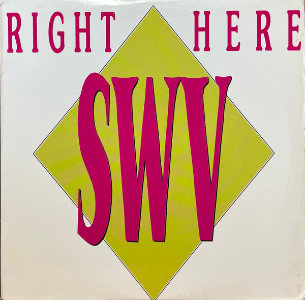 Image of Front Cover of 12" - VG/VG - SWV, Right Here (RCA; 07863 62354-1, US 1992, Picture Sleeve), Shrink-wrap on sleeve (some staining),  - 3616278C