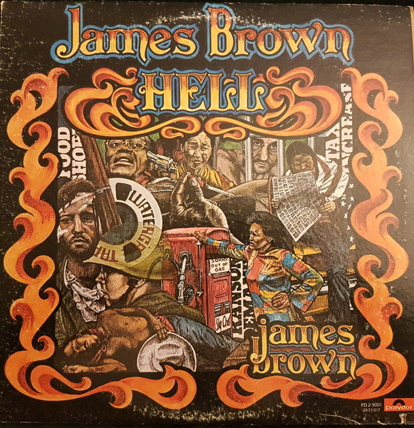 Image of Front Cover of 2xLP - VG/VG+ - JAMES BROWN, Hell (Polydor; PD 2-9001, US 1974, Gatefold), WOS.,  - 3626401E