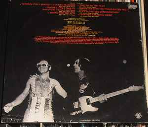 Image of Back Cover of LP - VG/VG - ELTON JOHN BAND FEATURING JOHN LENNON AND THE MUSCLE SHOALS HORNS, Elton John Band Featuring John Lennon And The Muscle Shoals Horns (DJM Records; IM-47004, Portugal 1983 Reissue), Strong VG - couple of hairlines, edge & ring wear,  - 3646281S