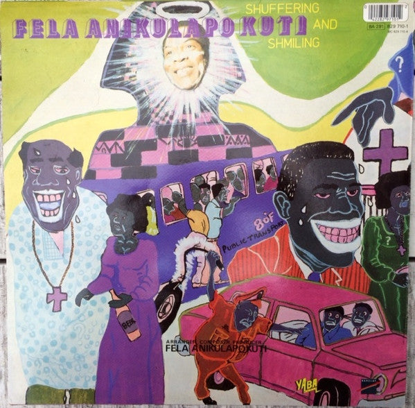 Image of Back Cover of LP - VG+/VG - FELA ANIKULAPO KUTI AND THE AFRIKA 70, Shuffering And Shmiling / Perambulator (Barclay; 829 710-1, France 1986 Reissue), ,  - 3626375E