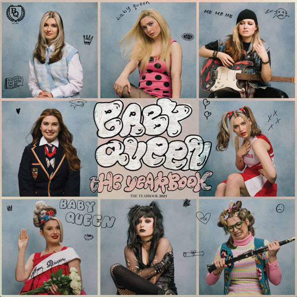 Image of Front Cover of LP - EX/EX - BABY QUEEN, The Yearbook (Polydor; 3810873, UK 2021, Inner, Blue Vinyl), Opened Instore, Still In Shrinkwrap,  - 3646283S