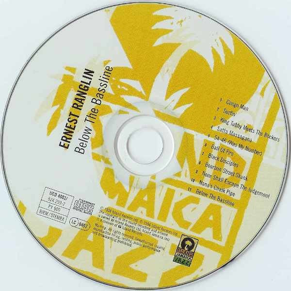 Image of Label Cover of CD - VG+/VG+ - ERNEST RANGLIN, Below The Bassline (Island Jamaica Jazz; IJCD 4002, UK & Europe 1996, Jewel Case), ,  - 3616318C