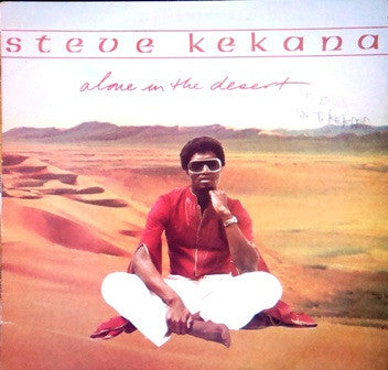 Image of Front Cover of LP - VG/VG+ - STEVE KEKANA, Alone In The Desert (Steve Records; STEVL 1003, South Africa 1983, Picture Sleeve), Disc in excellent condition, sleeve has general age wear and some small biro writing, still in opened shrink,  - 3626369E
