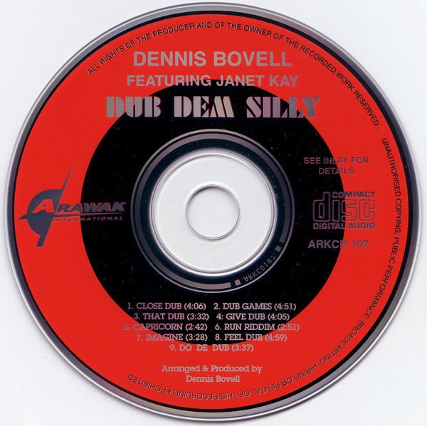 Image of Label Cover of CD - VG+/VG+ - DENNIS BOVELL FEATURING JANET KAY, Dub Dem Silly - Volume 2 (Arawak; ARKCD 107, UK 1995, Jewel Case), ,  - 3616366C