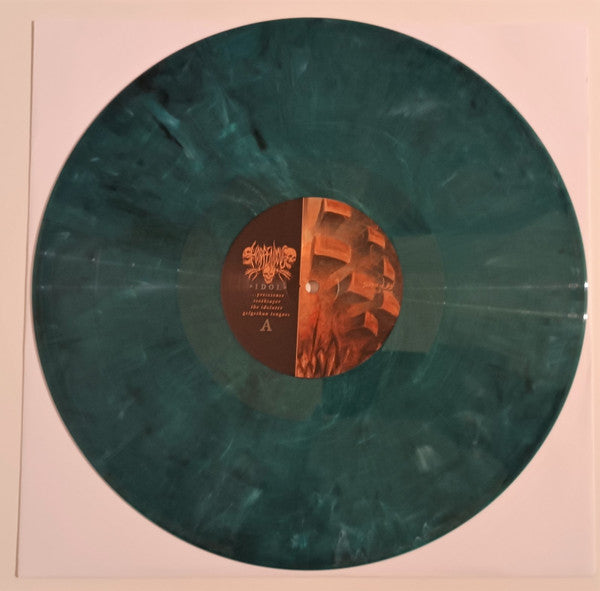 Image of Label Cover of LP - VG+/VG+ - HORRENDOUS, Idol (Season Of Mist; SOM 490LP, USA, Canada & Europe 2023 Reissue, Gatefold, Insert, Limited to 600 Copies, Marble Vinyl.), Light hairlines only. In hype stickered plastic outer. Corner bump, spine slightly flattened.,  - 3626442E