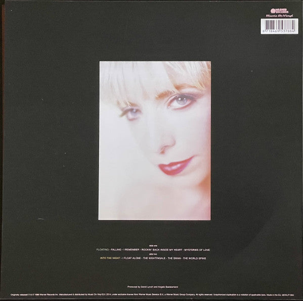 Image of Back Cover of LP - VG/EX - JULEE CRUISE, Floating Into The Night (Warner Records; MOVLP1304, Europe 2019 Reissue, MOV Stickered Plastic Outer, Insert, 180 Gram Vinyl), Edge wear.,  - 3616269C