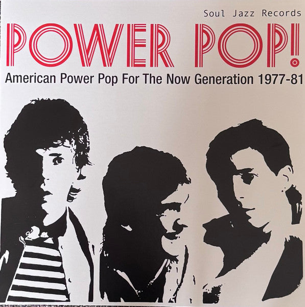 Image of Front Cover of LP - VG+/VG+ - VARIOUS, Power Pop! (American Power Pop For The Now Generation 1977-81) (Soul Jazz Records; SJR LP590C, Worldwide 2026, Gatefold, Company Inner, Record Store Day 2026, Red Vinyl), ,  - 3616301C