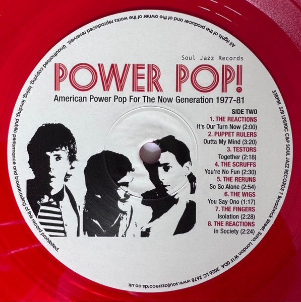 Image of Label Cover of LP - VG+/VG+ - VARIOUS, Power Pop! (American Power Pop For The Now Generation 1977-81) (Soul Jazz Records; SJR LP590C, Worldwide 2026, Gatefold, Company Inner, Record Store Day 2026, Red Vinyl), ,  - 3616301C