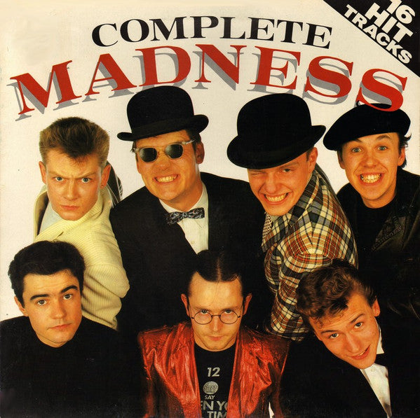Image of Front Cover of LP - VG/VG - MADNESS, Complete Madness (Stiff Records; STLP / 1004, Italy 1984 Reissue, Gatefold), Clean disc, Slight warp, Light sleeve wear. ,  - 3616303C