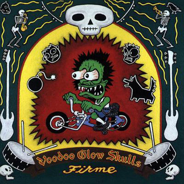 Image of Front Cover of LP - VG/G - VOODOO GLOW SKULLS, Firme (Epitaph; 86454-1, US 1995, Insert), Side one almost VG, Side 2 has lots of hairline marks, Nothing feelable,  Strong VG sleeve,  - 3616304C