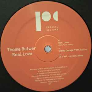 Image of Front Cover of LP - /VG+ - THOMA BULWER, Real Love EP (Parasol Culture; PARACULT017,  2024), ,  - 3646370S