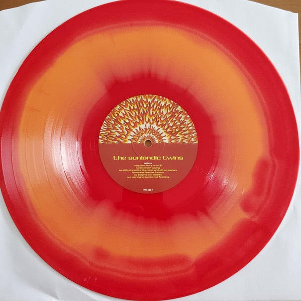 Image of Label Cover of 2xLP - VG/VG - OF MONTREAL, The Sunlandic Twins (Polyvinyl Record Company; PRC-088-1, US 2021, Gatefold, Red & Orange Swirl Vinyl), Strong VG,  - 3616418C