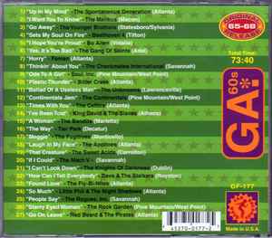 Image of Back Cover of CD - VG+/VG+ - VARIOUS, Psychedelic States: Georgia In The 60s (Gear Fab Records; GF-177, US 2001, Jewel Case, Booklet), ,  - 3616410C