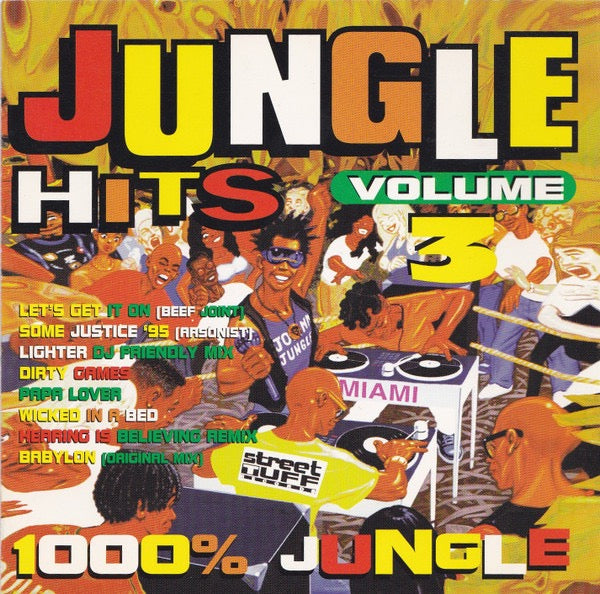 Image of Front Cover of CD - VG+/VG+ - VARIOUS, Jungle Hits Volume 3 (Street Tuff Records; STRCD 3, UK 1995, Jewel Case), ,  - 3616389C