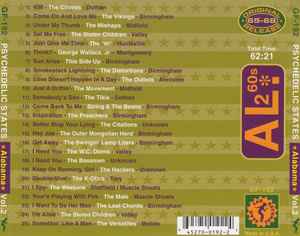 Image of Back Cover of CD - VG+/VG+ - VARIOUS, Psychedelic States: Alabama In The 60s Vol. 2 (Gear Fab Records; GF-192, US 2002, Jewel Case, Booklet), ,  - 3616436C