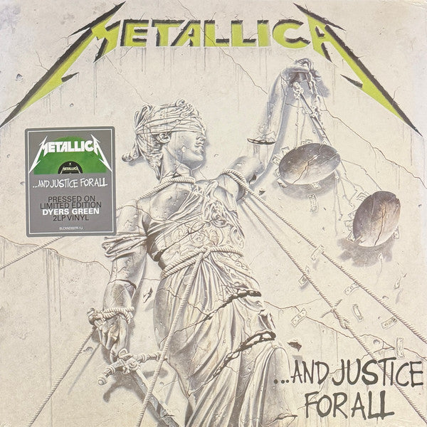 Image of Front Cover of LP - EX/EX - METALLICA,  And Justice For All (Blackened Recordings; BLCKND007R-1, Europe 2024 Reissue, Insert, Limited Edition Dyers Green vinyl), ,  - 3626470E