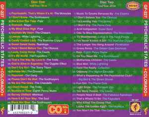Image of Back Cover of 2xCD - VG+/VG+ - VARIOUS, Psychedelic States: Colorado In The 60s (Gear Fab Records; GF-227, US 2007, Jewel Case, Booklet), ,  - 3616437C