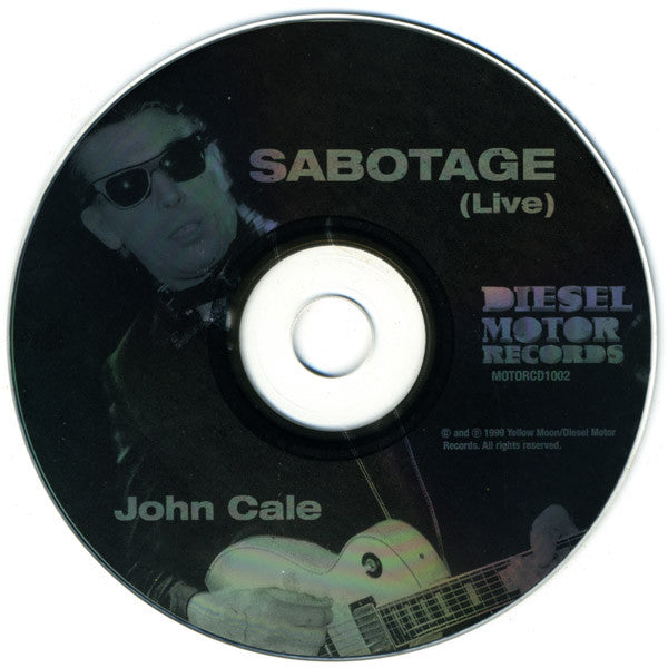 Image of Label Cover of CD - VG+/VG - JOHN CALE, Sabotage (Live) (Diesel Motor Records; MOTORCD1002, UK 1999, Jewel Case, Booklet), ,  - 3636118E