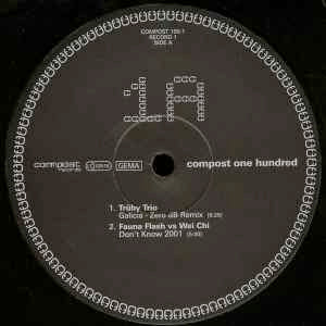 Image of Label Cover of 4xLP - VG+/VG - VARIOUS, Compost One Hundred (Compost Records; COMPOSt 100-1, Germany 2001, Flipback Box Sleeve, Inner, Poster), Light marks only. Poster included., A1 Tr by Trio   Galicia (Zero dB Remix)A2 Fauna Flash vs. Wei Chi   Don't Know 2001B1 Les Gammas   Outra VidaB2 Kyoto Jazz Massive   CrossbreedC1 Salvador Group   MoksaC2 Ben Mono   MomentsD1 The Amalgamation Of Soundz   Guilty As ChargedD2 Syrup   D/A/DD3 Karl Berger vs. Les Gammas feat. Ingrid Sertso   Disciplin