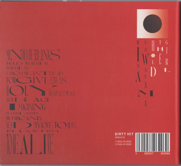 Image of Back Cover of CD - VG+/EX - RINA SAWAYAMA, Hold The Girl (Dirty Hit; DH01510, Europe 2022, Gatefold, Booklet), Signed,  - 3636122E